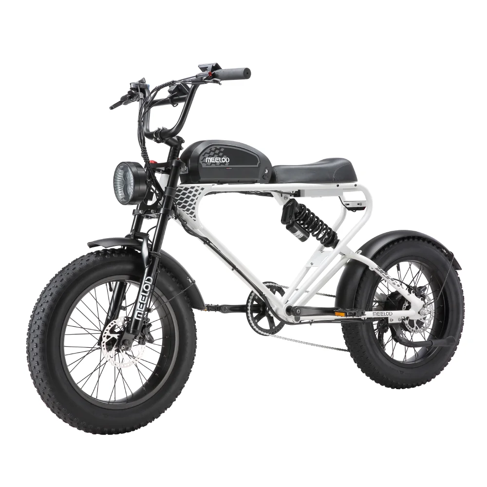 

Электрический велосипед MEELOD DK300PLUS для взрослых, 1200 Вт, 48 В, 12,5 Ач, аккумулятор, электрический велосипед, 20-дюймовый электронный горный велосипед с толстыми шинами