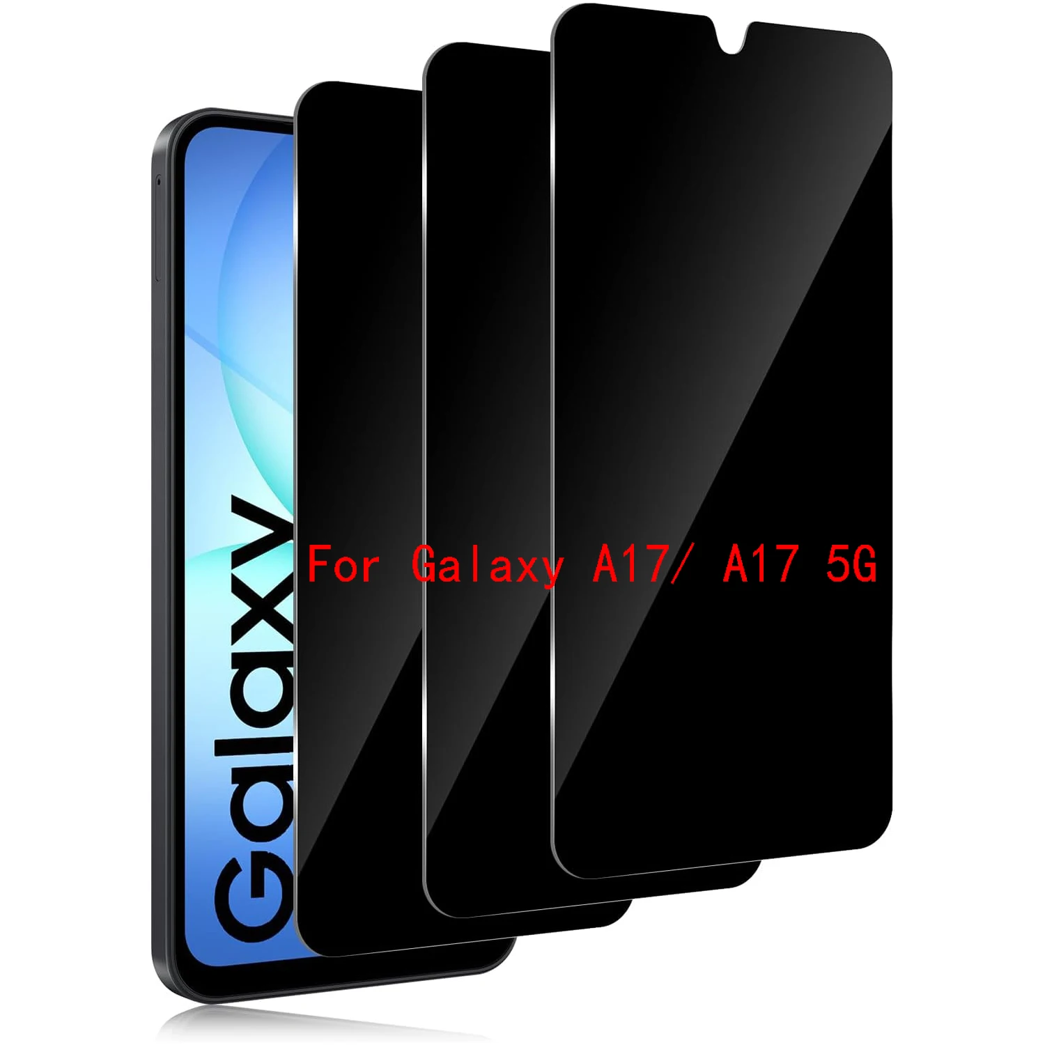 

2Pcs 9H Privacy Tempered Glass For Samsung Galaxy A17 5G Anti Spy Screen Protector Film