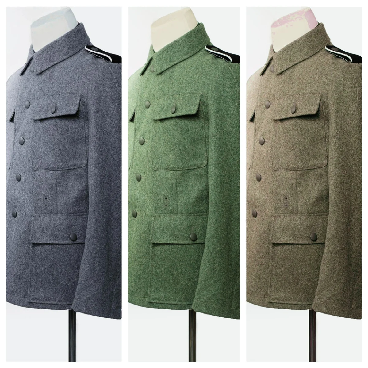 EMD M43 wool jacket Dark green collar The soldiers