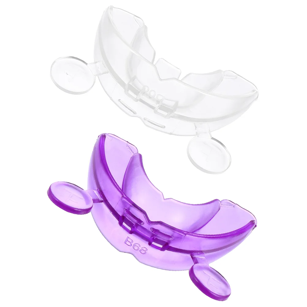 2Pcs Silicone Teeth Braces Protector Adults Corrector Night Molar Set Mouth Guard Gum Shield al Protective Sleeve Safe Practical