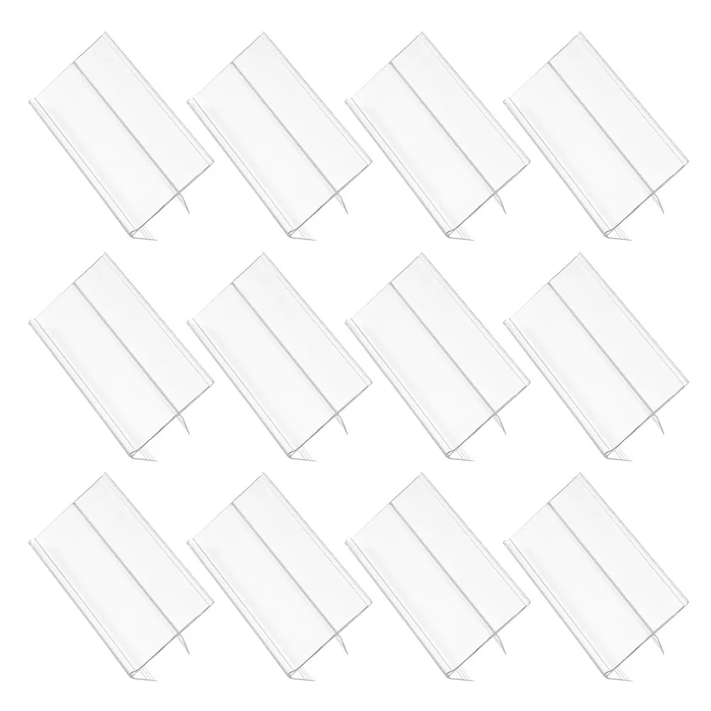 50Pcs Prices Label Holder Plastic Shelf Clip Sign Display for Retail Supermarket Store Basket Tags Basket Label Clips