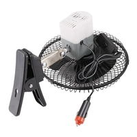 12V Portable Vehicle Auto Electric Car Fan Oscillating Car Cooling Fan Low Noise With Cigarette Lighter