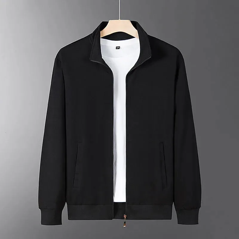 

Spring Autumn Men's Coats Cotton Jackets Sportswear Men's Middle-aged Elderly Men's Loose Tops