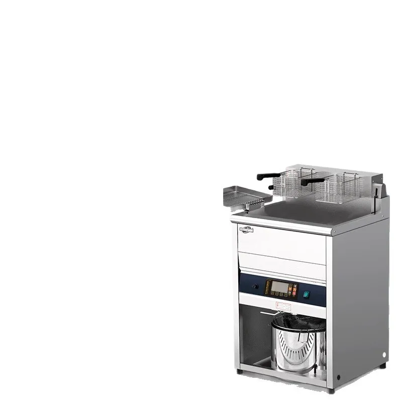 Vertical Large Capacity Commercial Fryer, Stainless Steel Constant Temperature Electric Fryer, Chicken and Chips Fryer,