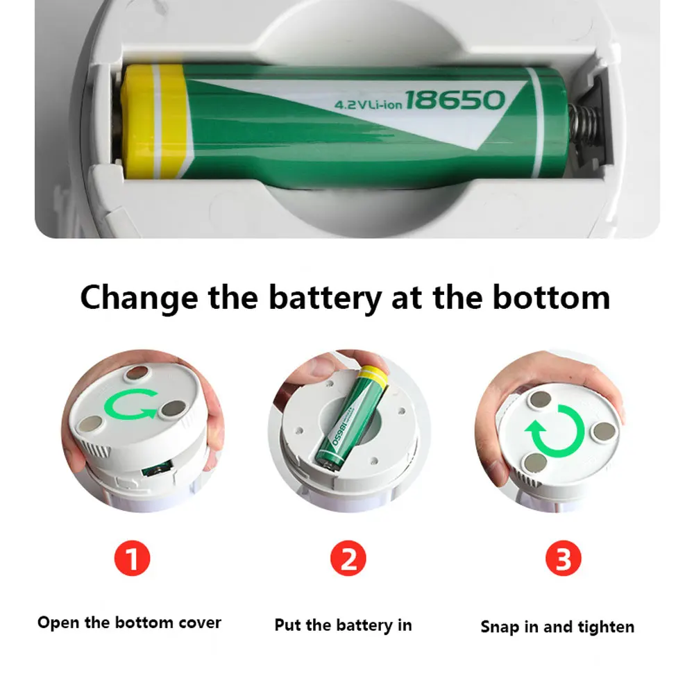 Solar Portable Camping Light 4 Modes Powerful Flashlight USB Charging 18650 Battery Lamp Outdoor Multifunctional Magnet Lantern