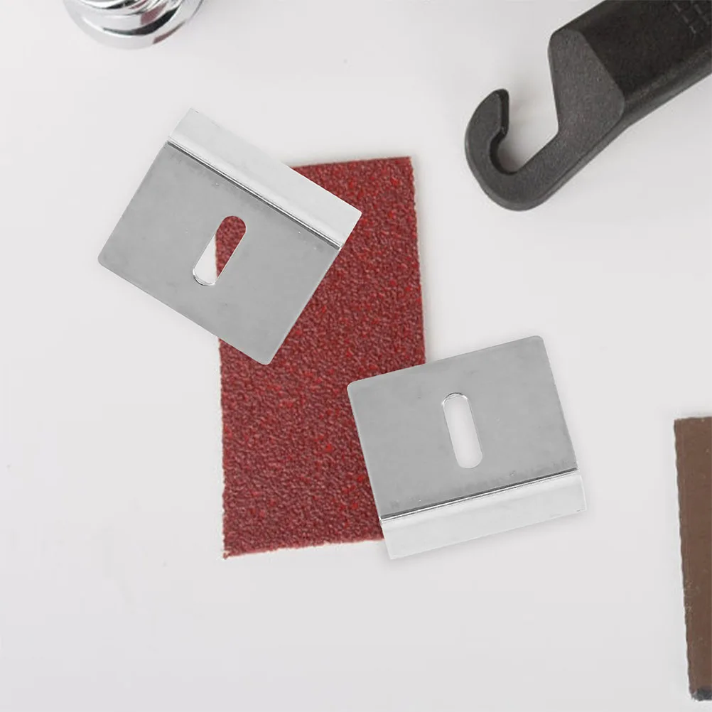 

4Pcs Mirror Mount Clips Metal Heavy Duty Frameless Mirror Holder Brackets Wall Hanging Clamps Glass Tile Hangers