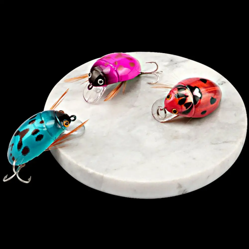 1Pc 38mm/4.1g Fishing Tackle Cicada Bait Fishing Lure Insect Bug Lure Sea Beetle Crank Floating Wobblers For Bass Carp Fishing