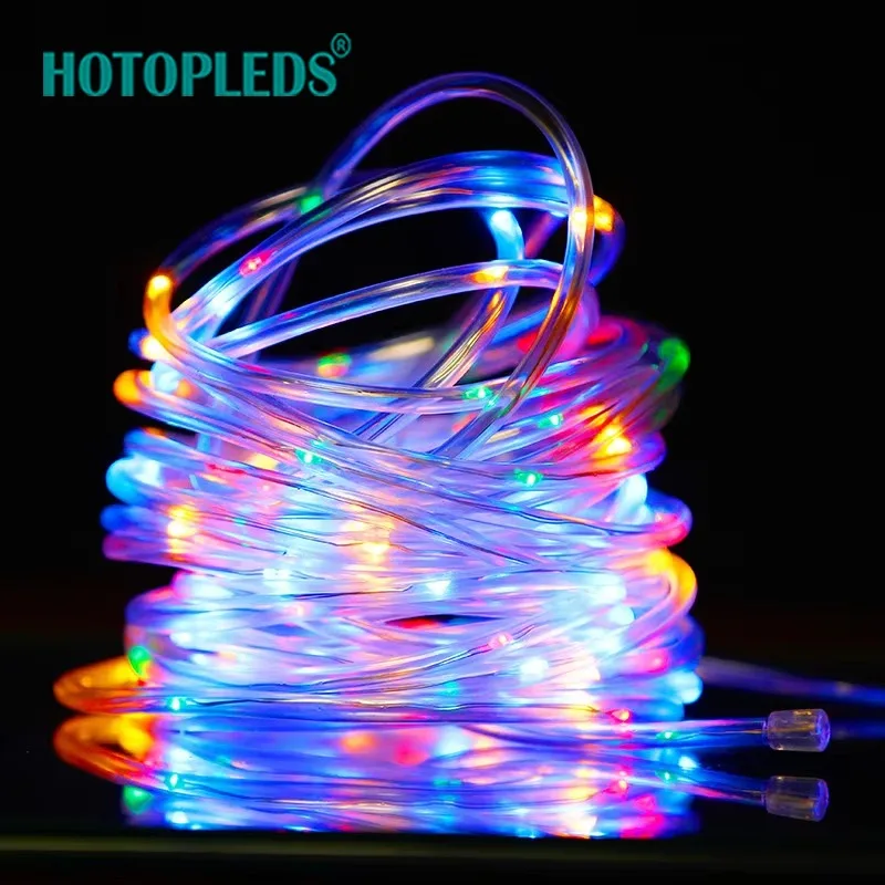 Outdoor Solar Rope Led Light Waterproof Garden Christmas Decoration 32m/22m/12m/7m Xmas Tube String Light Fairy Strip