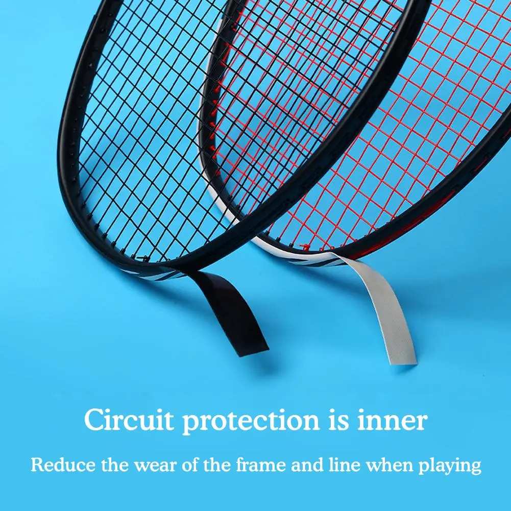 Cinta protectora de borde de raqueta de bádminton, cinta protectora de línea de marco de tenis deportivo, antipintura, resistente al desgaste, PU,