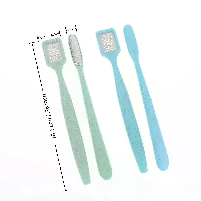 2 Stück Mini-Pediküre-Fußfeile, Hornhautentferner, Fußraspel, Fußraspel, Wäscher, Pro, Edelstahl, Hornhautfeile für nasse und trockene Füße