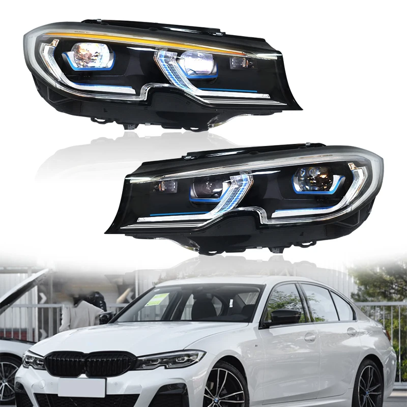 

Upgrades Laserlight Style Adaptive LED Headlight Headlamp Left and Right for BMW 3 Series G20 G21 LHD 2019 2020 2021 2022 ABS