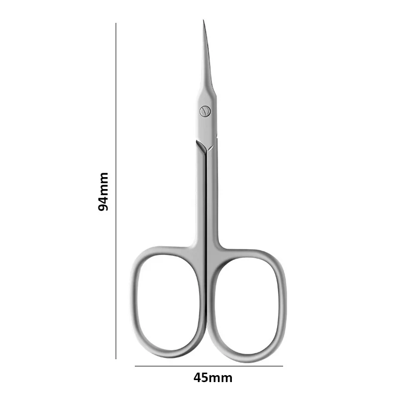 Professional Cuticle Scissors Stainless Steel Sharp Point Dead Skin Remover Manicure Nail Art Tool, Gold/Rainbow/Silver Optional