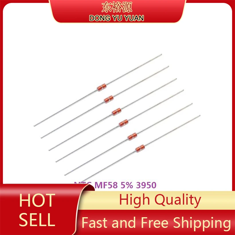 Free Ship 20pcs 1K 2K 5K 10K 20K 50K 200K 100K 500K 1M 3950 B 1/2/3/5/10/K Ohm R Thermistor Sensor NTC MF58 Thermal Resistor 5%