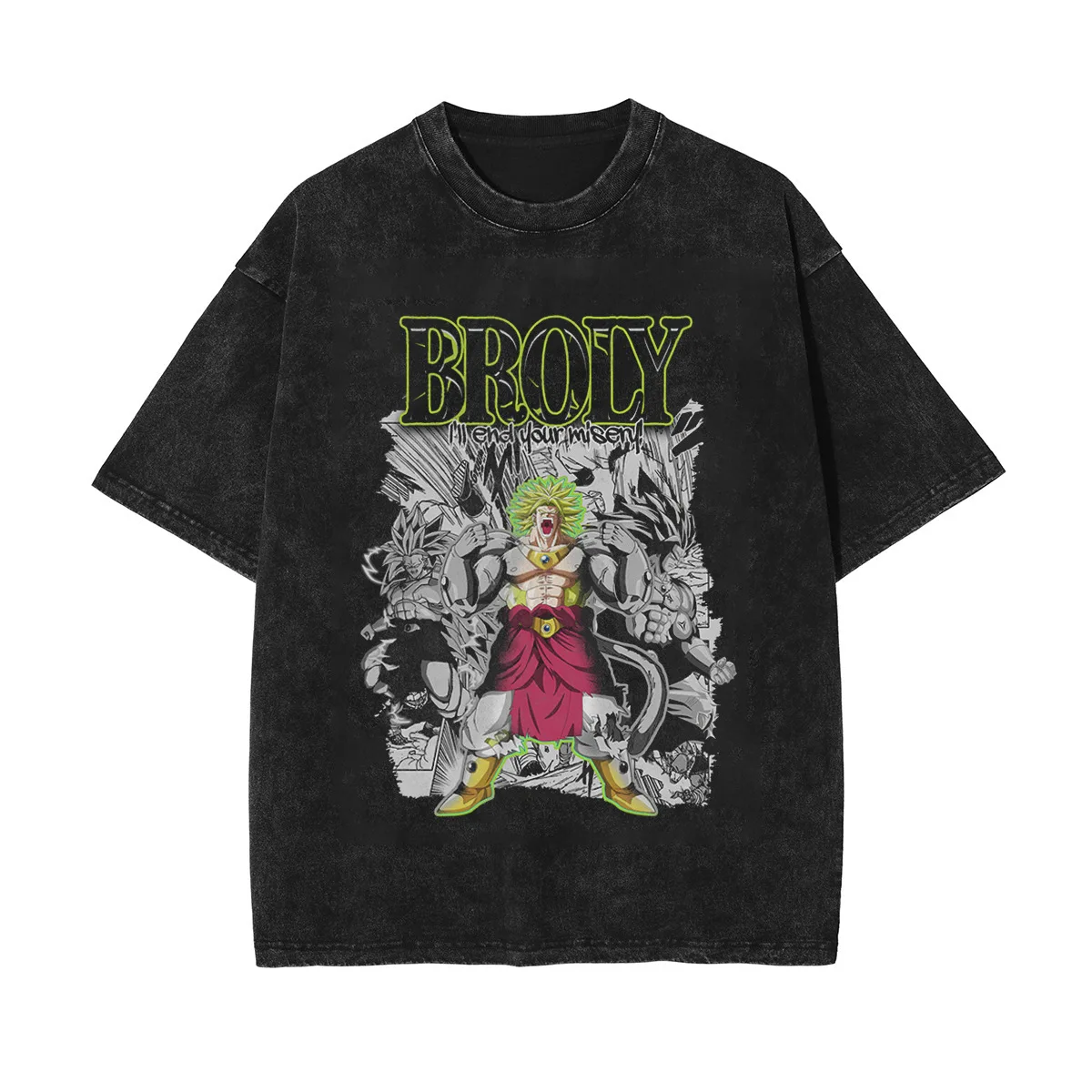 The Legend of Zelda 2026 Summer Unisex Washed Black Cotton T - Shirt Front Link Master Sword Triforce Graphic Anime Streetwear view 2