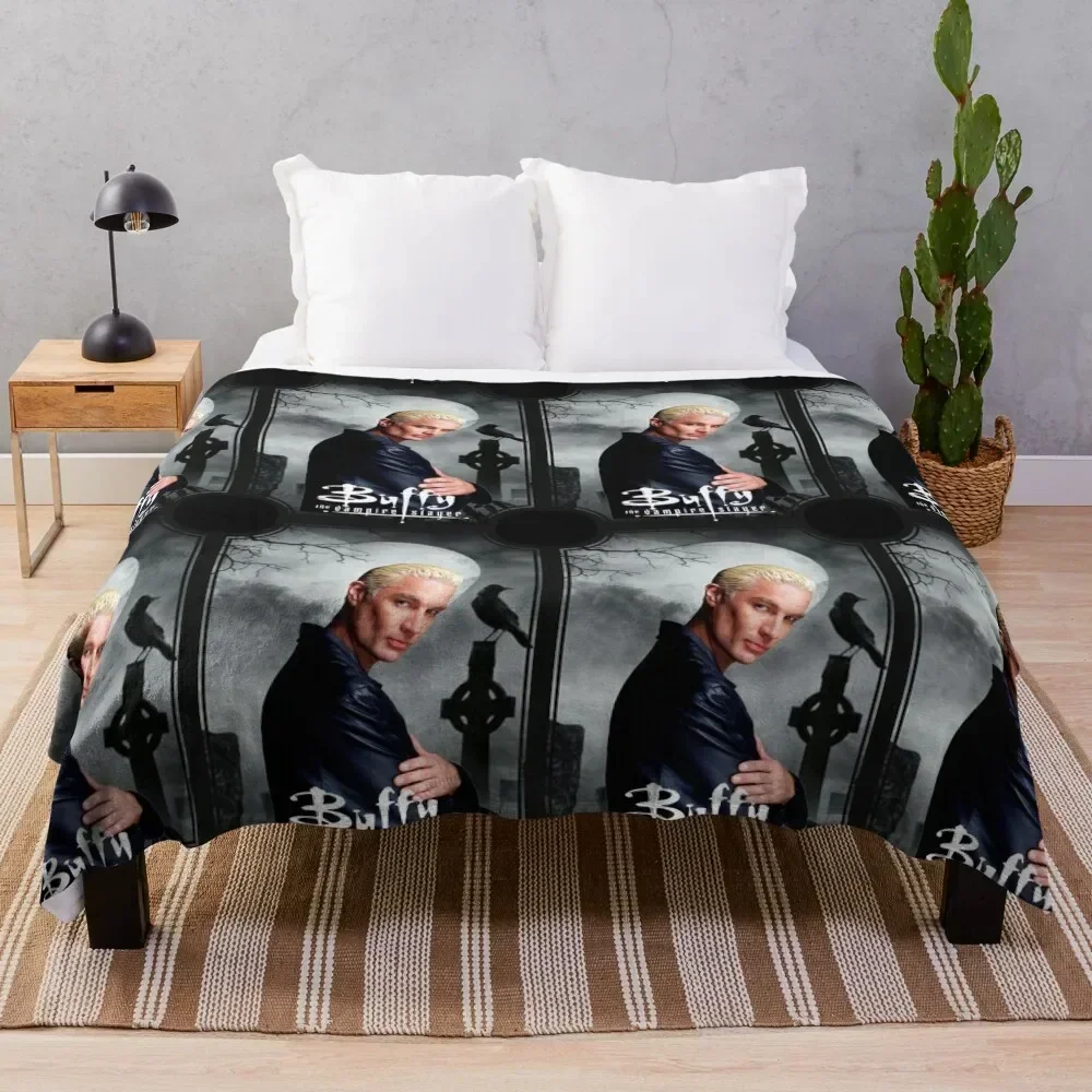 

BUFFY - SPIKE Throw Blanket Giant Sofa Picnic Stuffeds Flannel Blankets