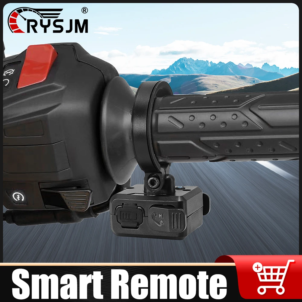 Anti Slip Bluetooth-compatible Media Remote Controller For Car Steering Motorcycle Handlebar Music Switching Answering Call ﻿ ﻿