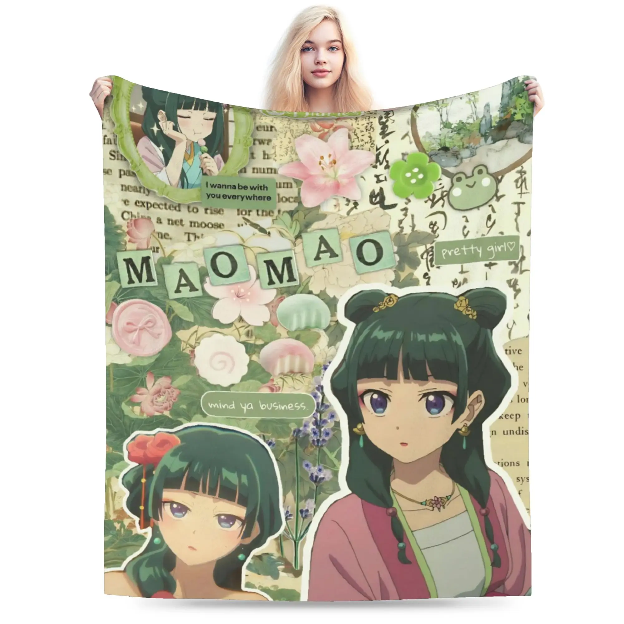 The Apothecary D-Diaries Maomao  Merch Blanket Super Soft Cozy  Throw Blankets for Sofa 50x60 Inches Multi-size Bedding Throws