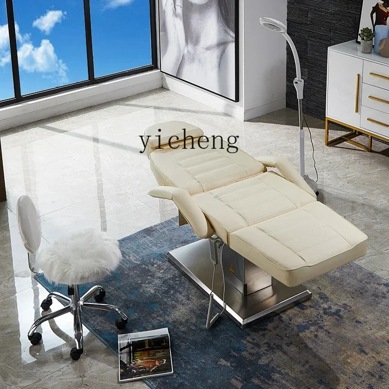 W5.18 electric beauty bed stainless steel lifting tattoo bed tattoo beauty bed