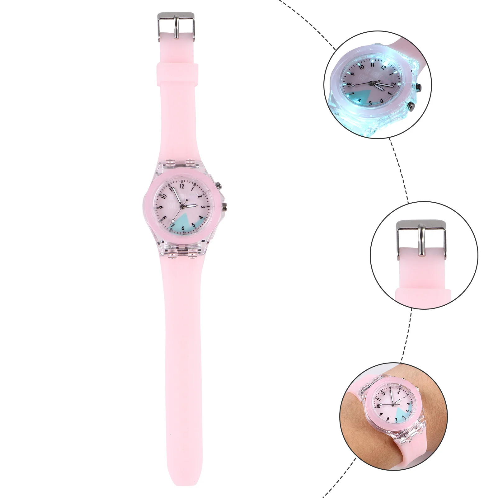 

Adjustable Luminous Kids Watch with Cartoon Rabbit Pattern Bright Night Light Feature for Children Birthday Party Gift