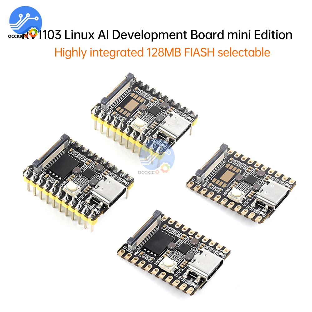 64MB +128MB FlASH Luckfox Pico Mini RV1103 Mini Linux AI Development Board Cortex A71.2GHz Support GPIO UART SPI I2C USB