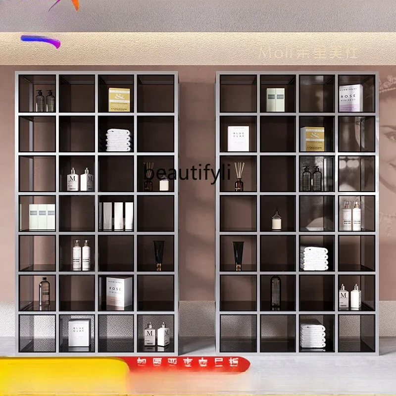 

ssK178 ss25 Beauty salon Cosmetics sample display rack Floor shelf Product display cabinet shelf