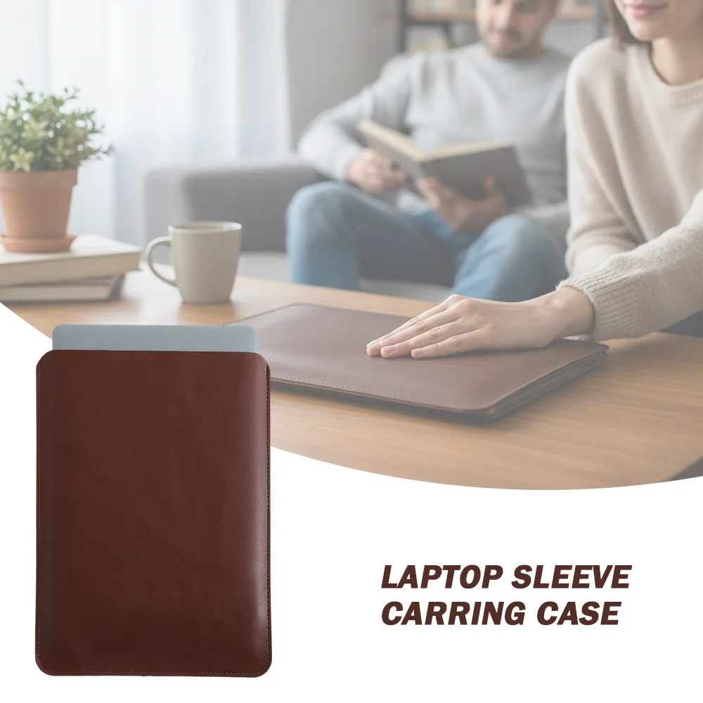 13 14 15 Inch Laptop Sleeve Carring Case PU Leather Microfiber Lining Notebook Tablet Briefcase for Lenovo Dell Laptop