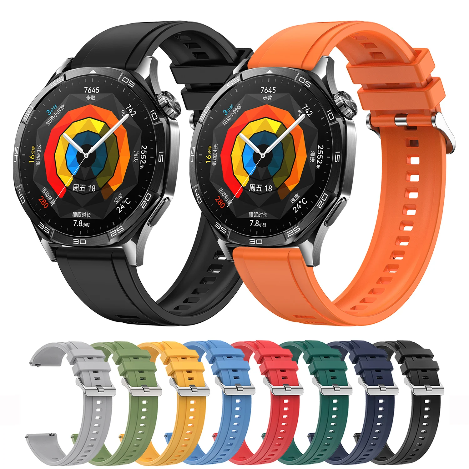 Sport Silicone Strap for Huawei Watch Band GT5 Pro 46mm Official Special Bracelet Smartwatch Huawei Watch GT5 46mm Accessories