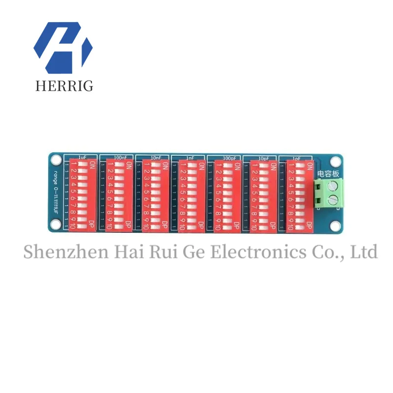 Module de carte de condensateur programmable d'origine 1pF-11.111uF avec huit sections, précision 10% et tension 50V