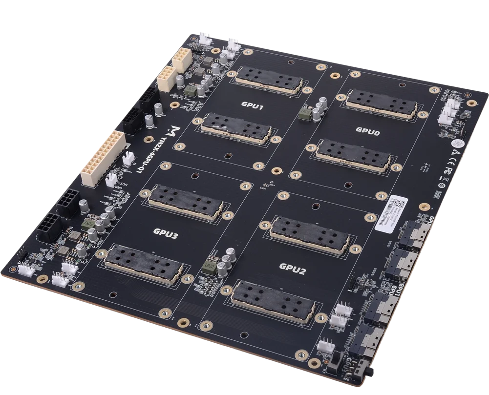SXM2 NVIDIA V100 Graphics Card Adapter Board NVLink 300G Integrated Nvlink Lite Dual Card 4-GPU Pass-Through Expansion Backplane