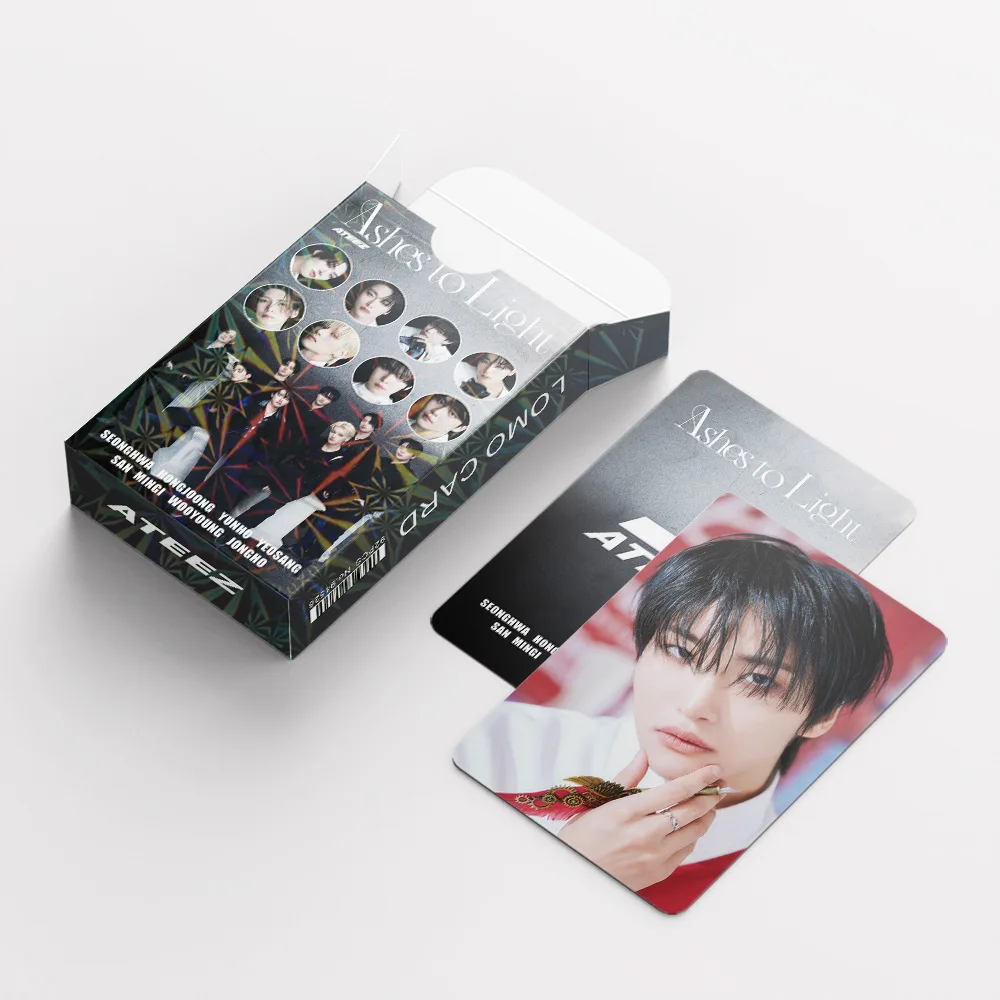 92 بطاقة صغيرة من مجموعة K-Pop Boy Group ألبوم جديد "رماد إلى الضوء" بطاقات صور البضائع والملصقات وبطاقات LOMO للمروحة #4