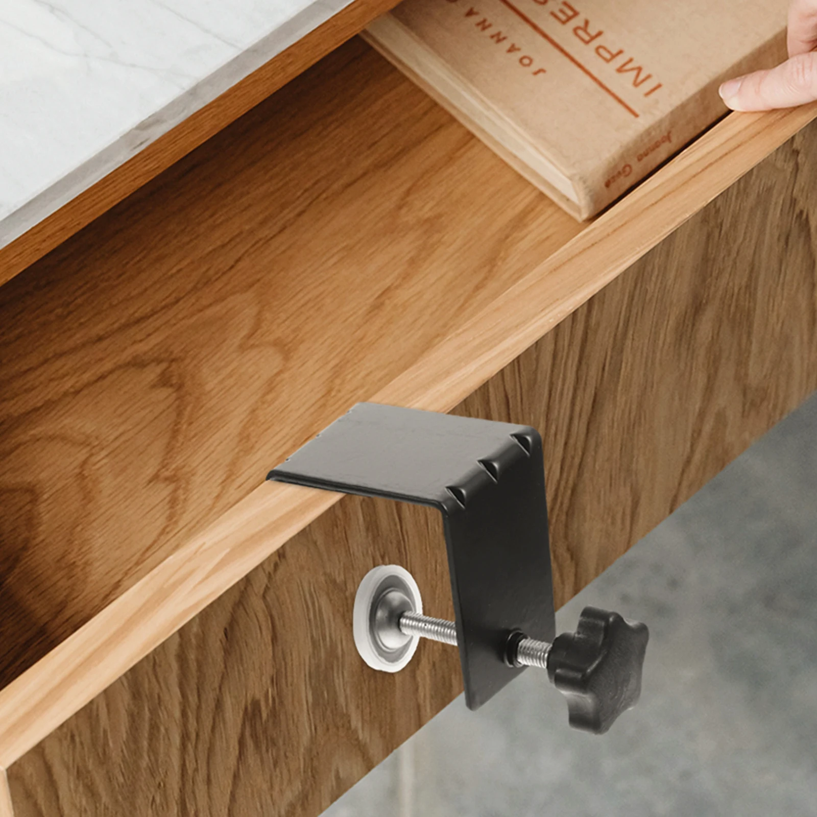 

Drawer Panel Clip High Strength Steel Plastic Cabinet Tools Smooth Saves Time Simple Operation Convenient Storage Perfect