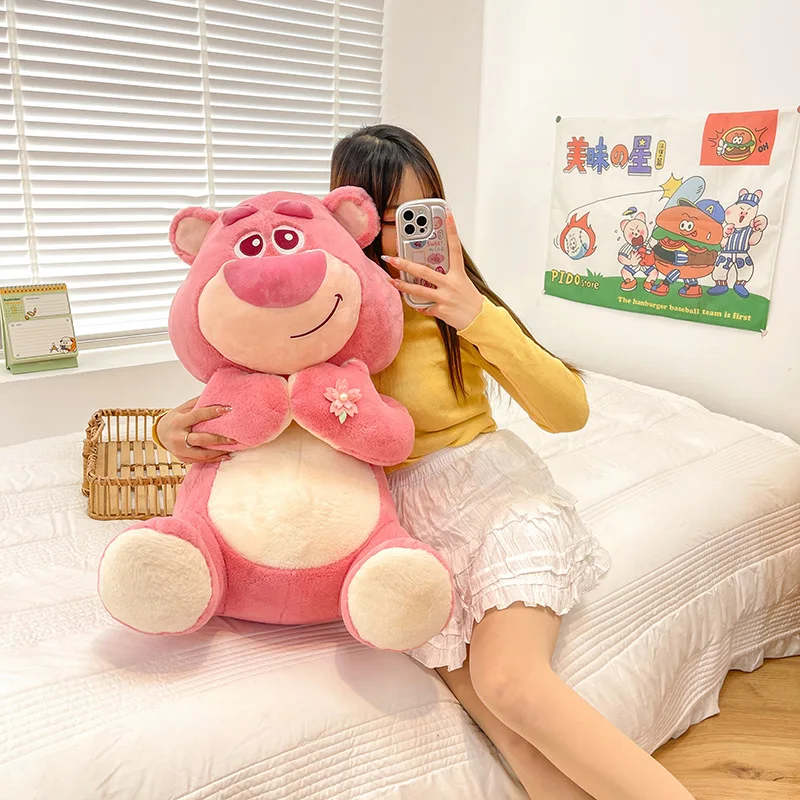 

50cm Cartoon Disney Toy Story Lotso Plush Toy Kawaii Sakura Lots-o'-Huggin' Bear Soft Stuffed Doll Cute Bed Sleep Pillow Gift