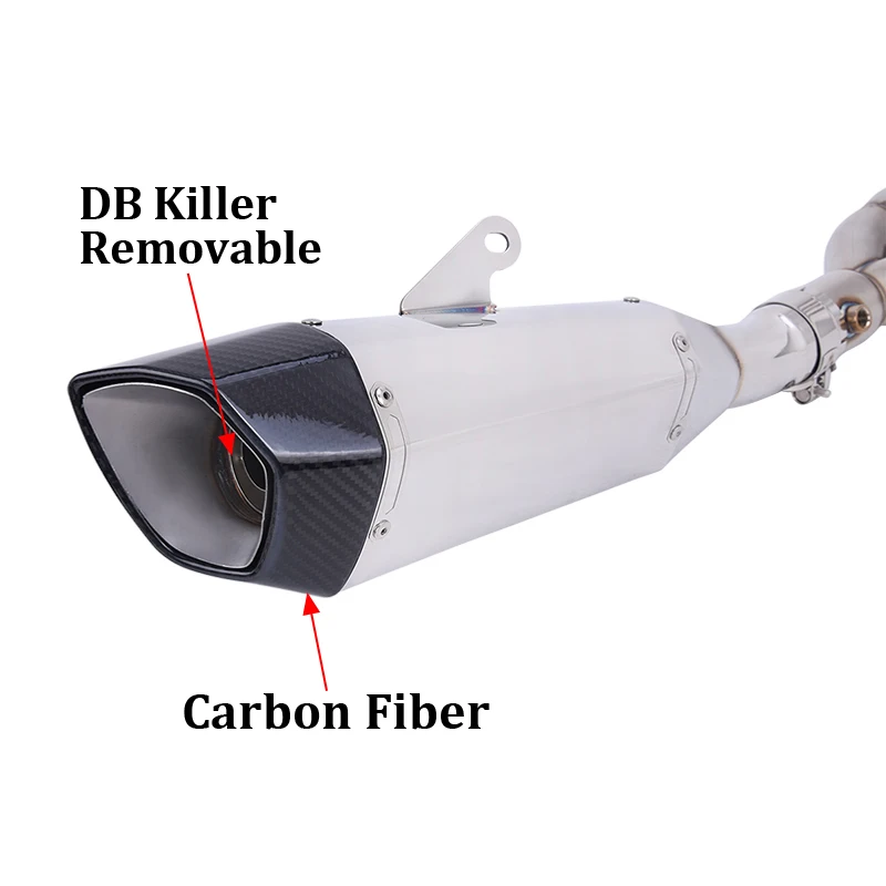 For KAWASAKI ZX4R ZX4RR ZX25R ZX 4R 4RR 25R 2023 - 2026 Motorcycle Full Exhaust System Modify Muffler DB Killer Front Link Pipe