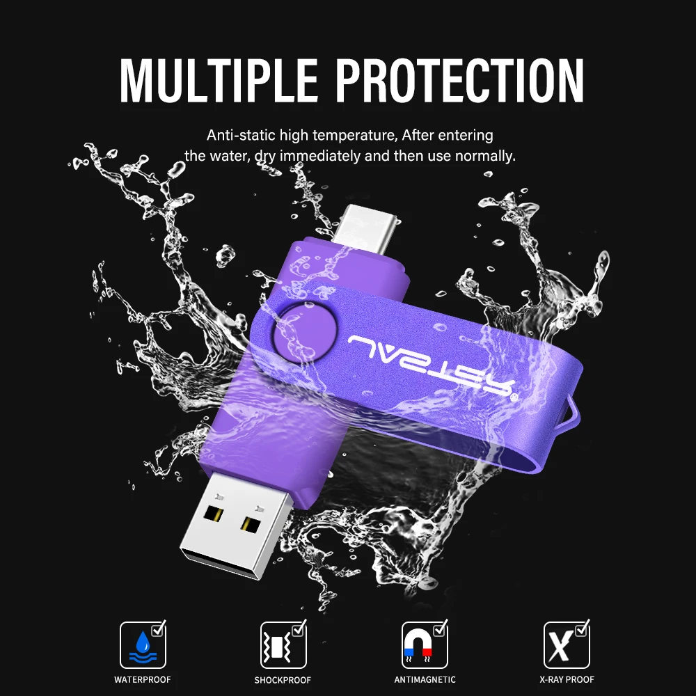 TYPE-C OTG USB Flash sürücü 128GB ücretsiz anahtarlık kalem sürücü 64GB yaratıcı iş hediye Memory Stick mavi kırmızı U Disk