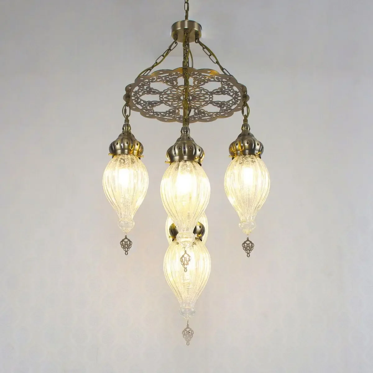 Turkey Ethnic Pendant Lamp Vintage Hanging Ceiling Light for Hotel Cafe Bar Romantic Living Room Balcony Stair Lighting