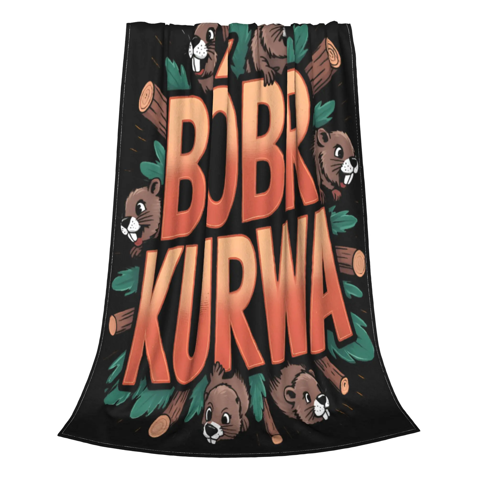 

Одеяло Bóbr Kurwa, теплое мягкое пушистое плюшевое одеяло для детей и взрослых, фланелевое покрывало для спальни, покрывало на кровать