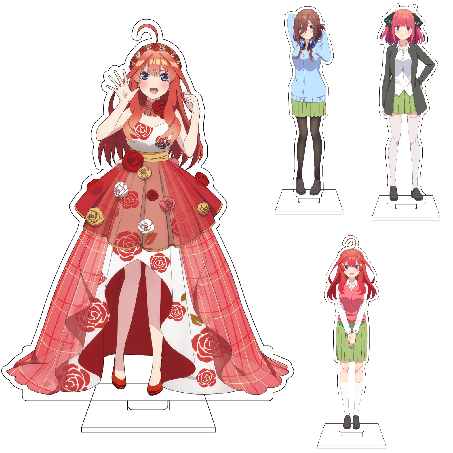 16CM Anime The Quintessential Quintuplets Cosplay Acryl-Figur Ständer Uesugi Fuutarou Nakano Ichika Uesugi Raiha Ornamente Geschenk