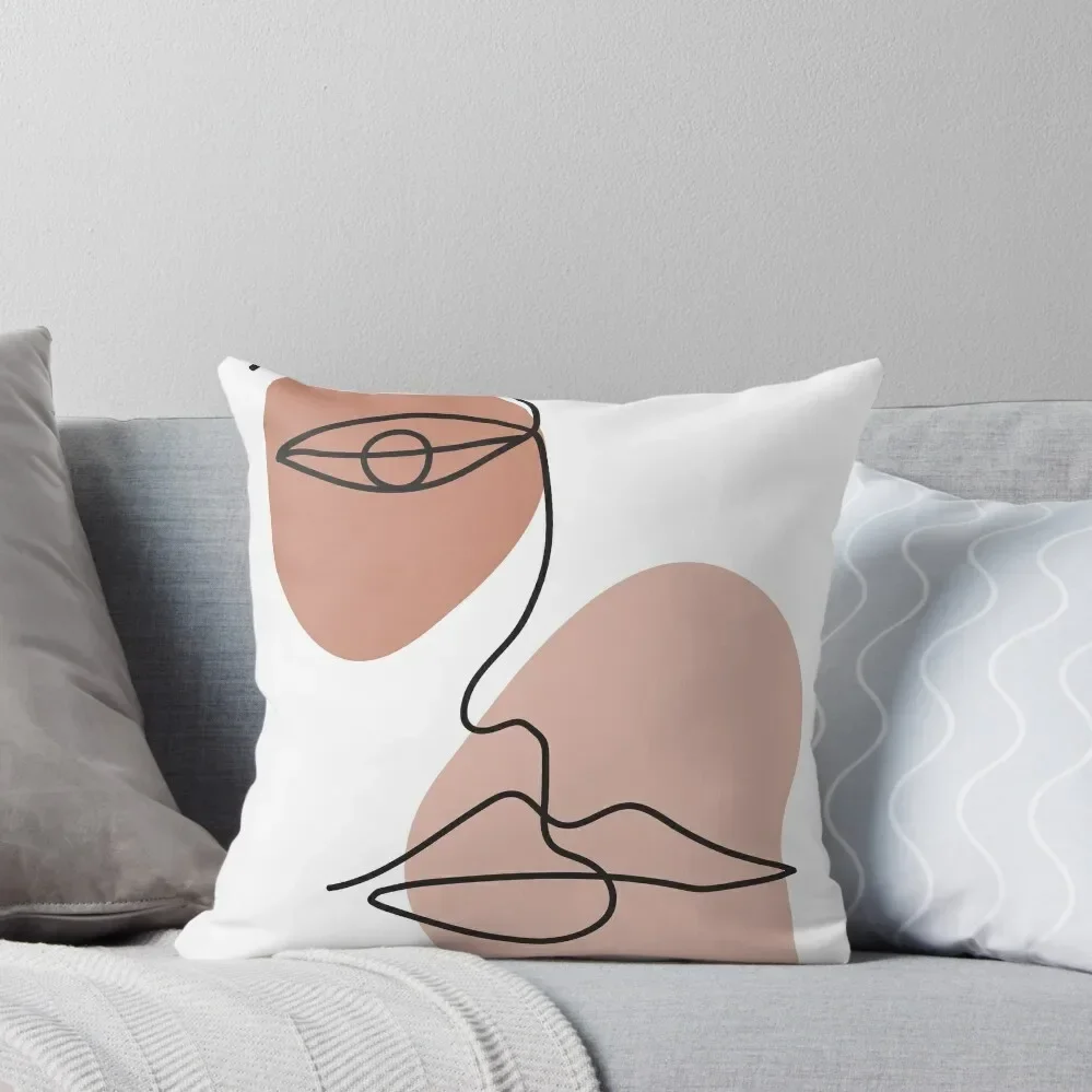 

Abstract one line face Throw Pillow Room decorating items Ornamental Pillow Embroidered Cushion Cover pillow