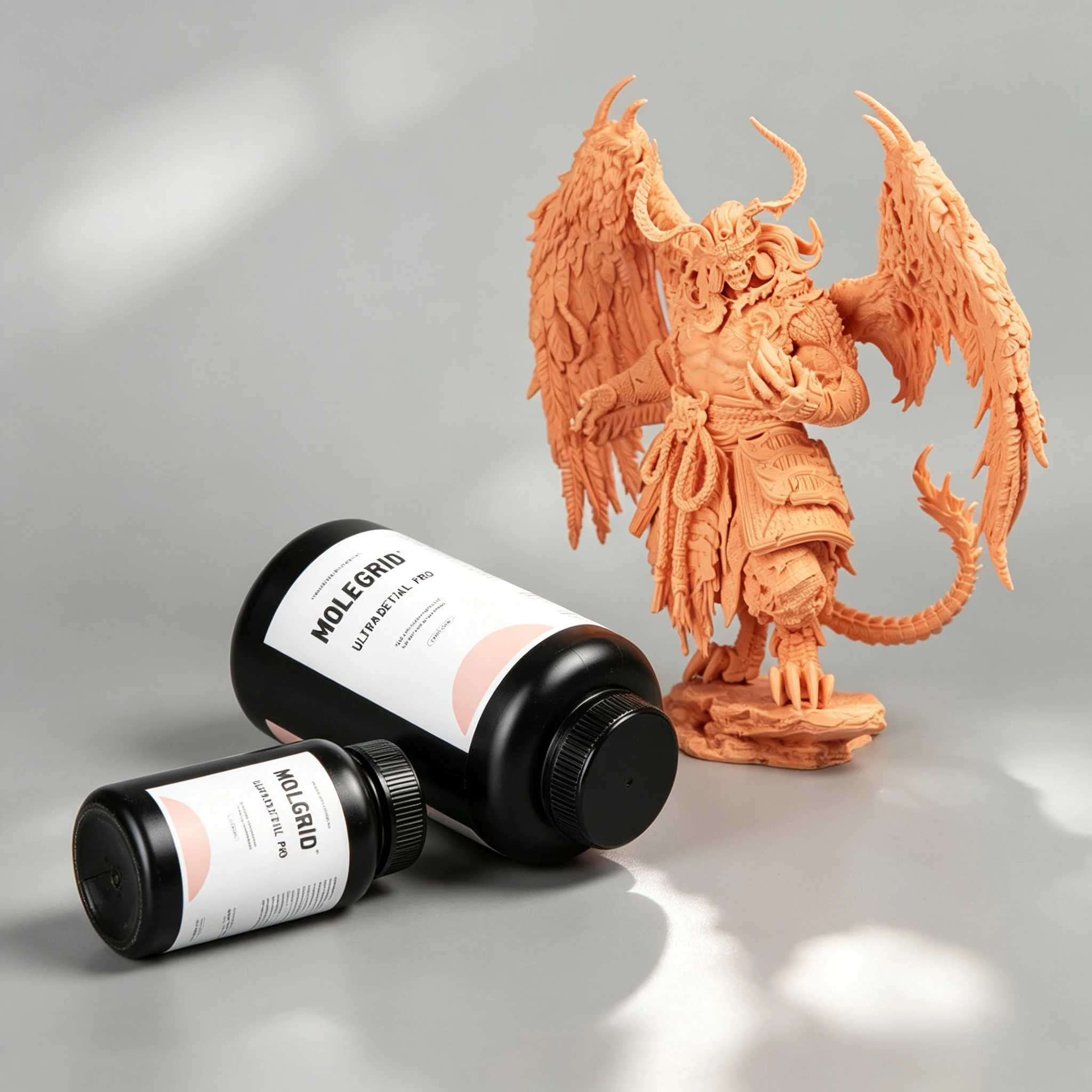 Red‑Wax UV‑Curing Photopolymer Resin Tough High‑Detail 405nm LCD Supply Figure Model Fine‑Feature 3D Printing Raw Material