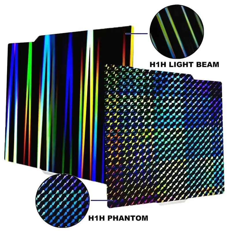 H1H بناء لوحة ل Bambu-Lab X1C/X1/X1E/P1P/P1S/A1 طباعة السرير 257X257 مللي متر ضوء + فانتوم الربيع لوح فولاذي جديد #4