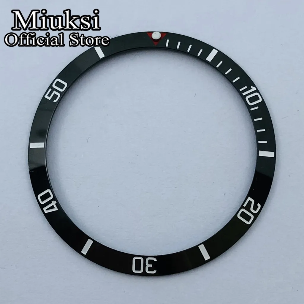 Miuksi 37.2mm ceramics aluminium bezel watch replace accessories watch parts