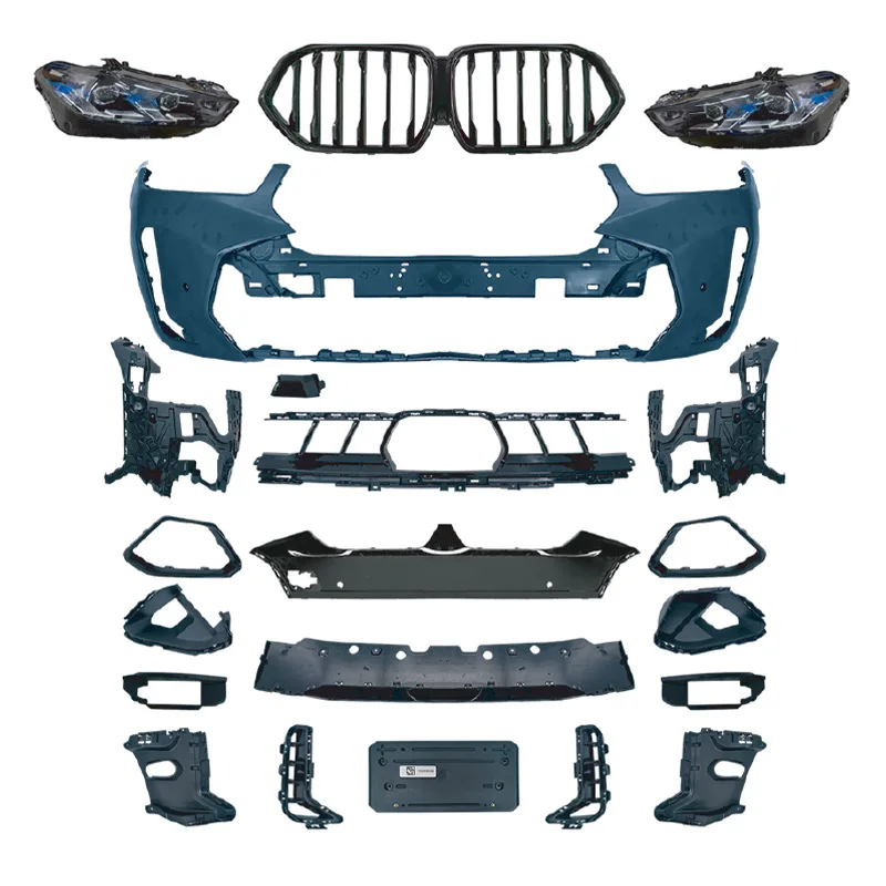 

Подходит для BMW X6, старый и новый объемный G06, ранний и простой 23, передняя планка MTech в сборе, объемные фары