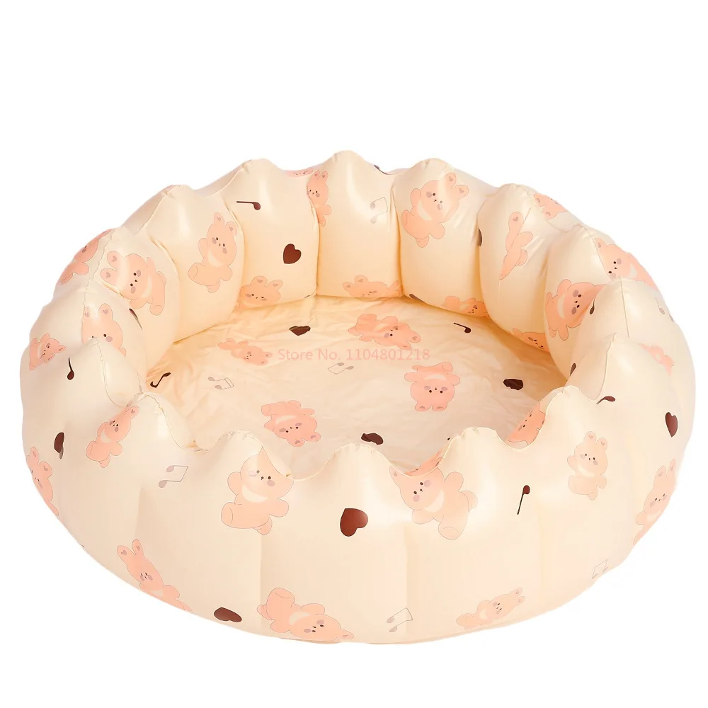 سميكة الكرتون الرجعية مخطط حمام سباحة قابل للنفخ حمام سباحة للأطفال المياه العائمة وسادة هوائية كرة المحيط بركة للأطفال #5