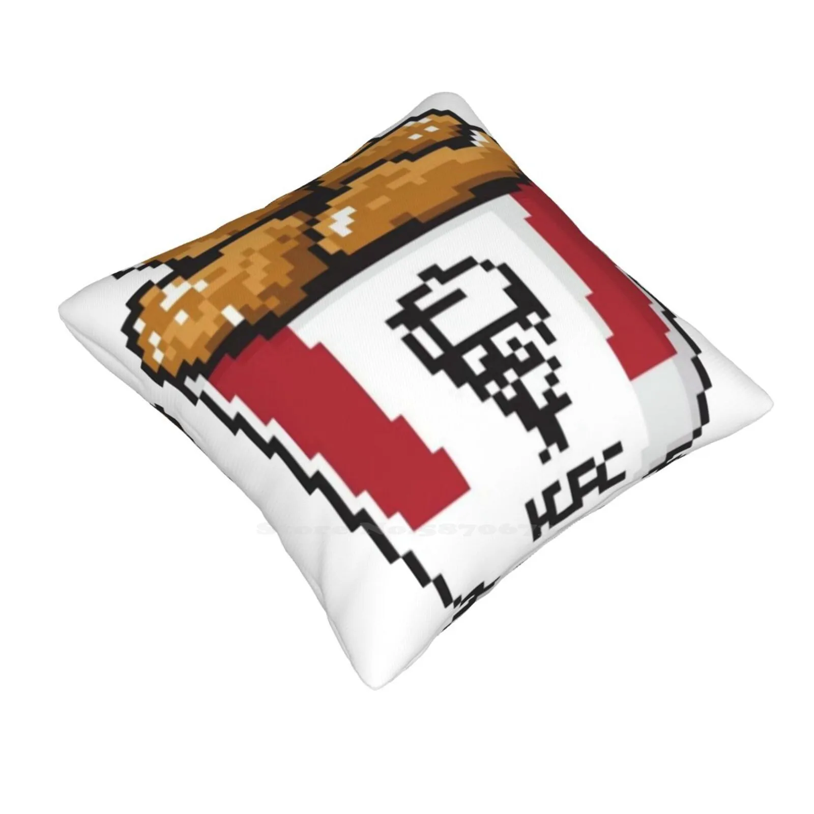 Kfc Bucket Pixel Art Bedroom Office Hug Pillowcase Fried Chicken Fried Chicken Bucket Bucket Of Chicken Chicken Pixel Art Kfc