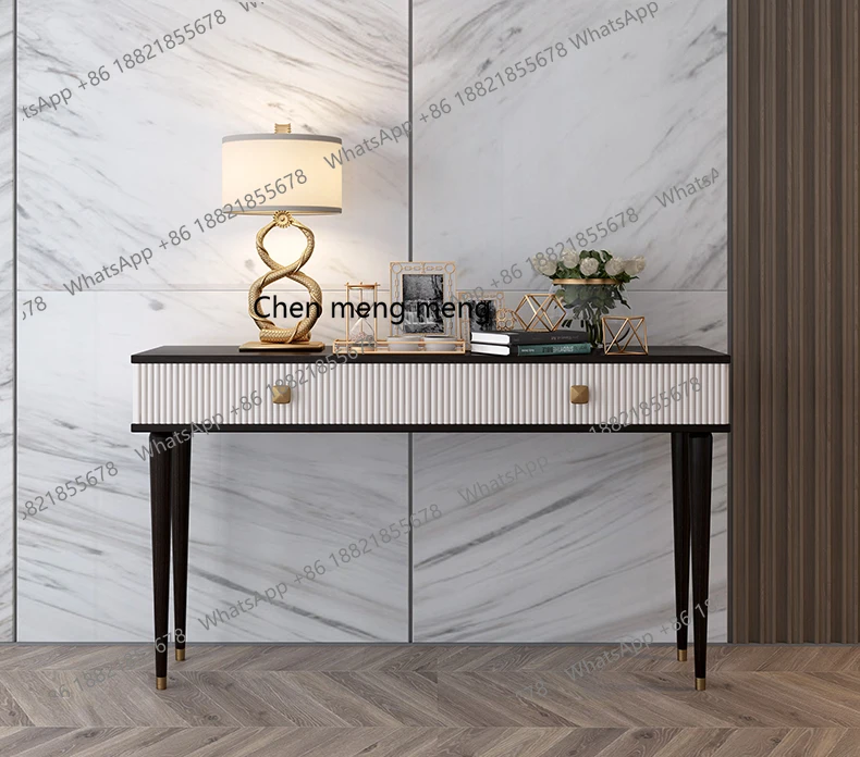 

Simple, solid wood home desk corridor living room decoration entrance table