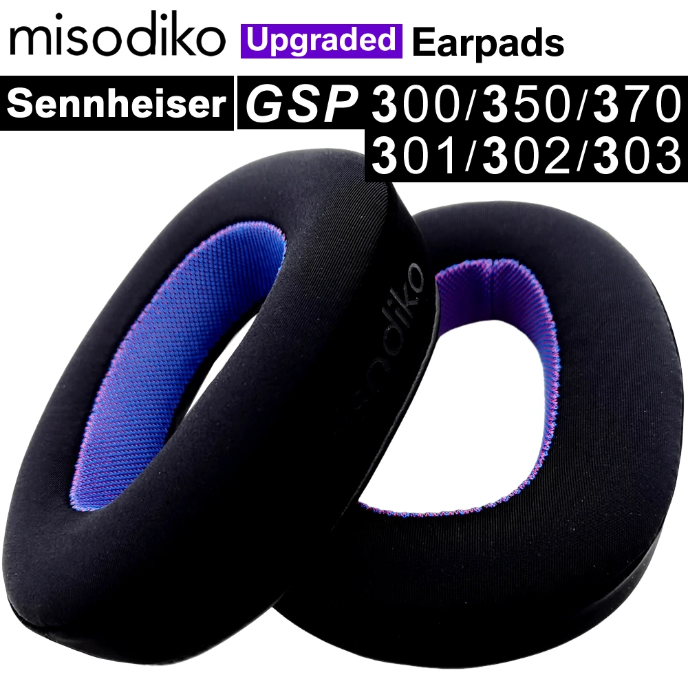

misodiko Upgraded Ear Pads Cushions Replacement for Sennheiser GSP 370/ 350/ 300/ 301/ 302/ 303 Gaming Headset