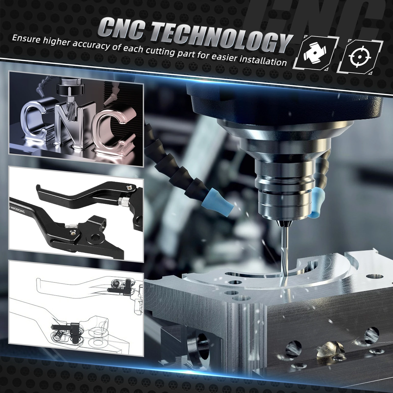 (EU-Lager) NICECNC Kurzer Brems- und Kupplungshebel Schaltstabilisator für Yamaha Tenere 700 /XTZ700 19-24 XSR700 Tenere 700 2024 2023 – Detail 5