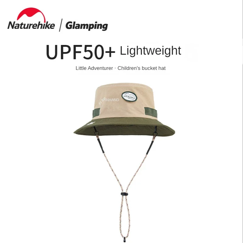 Naturehike-Outdoor Camping Sun Protection Lightweight Bucket Hat, Children's Comfortable Breathable Sun-Proof Hat