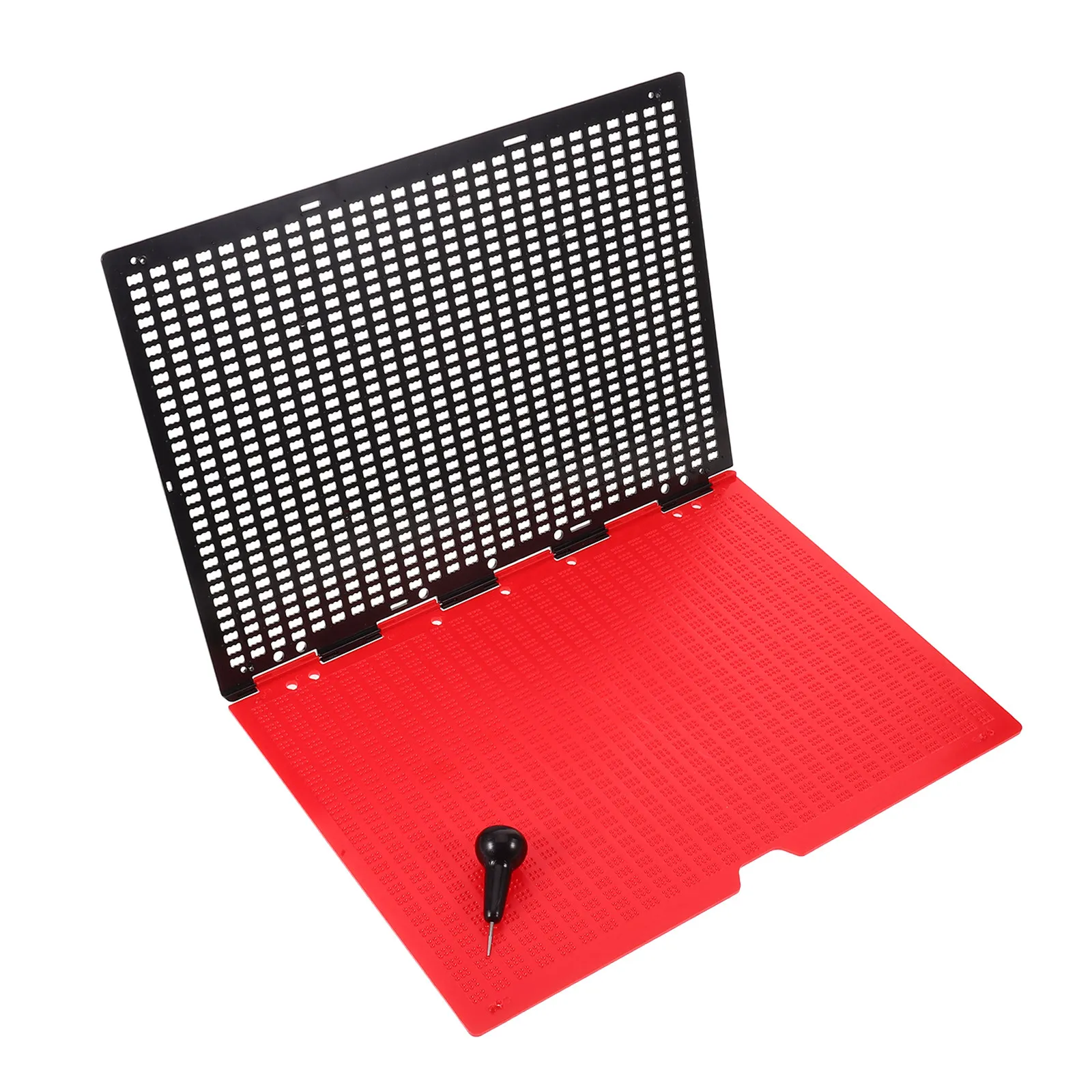 Braille Tactile Blind Writing Learning Paper Halloween Christmas Tool Thick Plastic Lines Cells Fingerboard Classroom Home