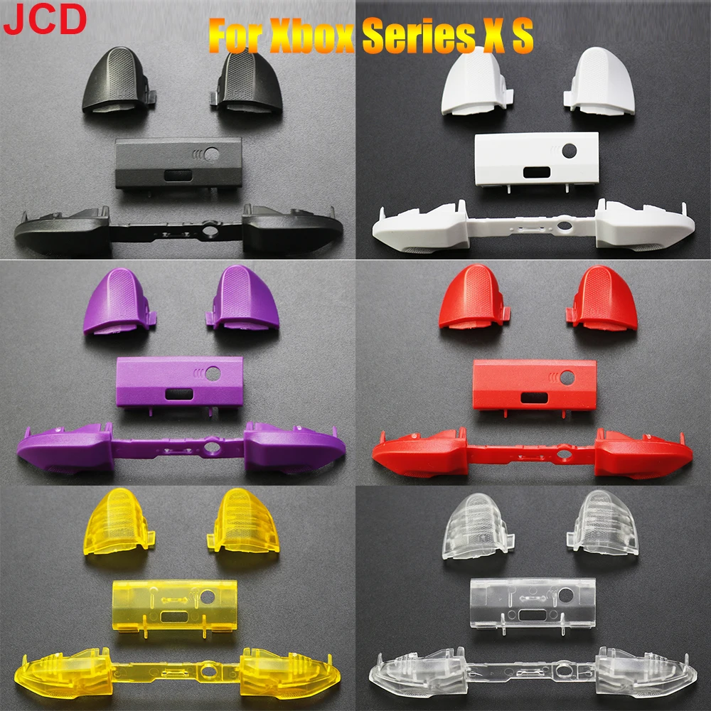 JCD 18 Colors For Xbox Series X S XSX XSS Core Controller RB LB Bumper RT LT Trigger Button Middle Bar Holder Repair Parts